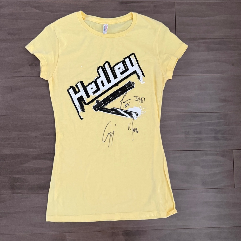 Hedley Concert Autographed Canadian Band merch